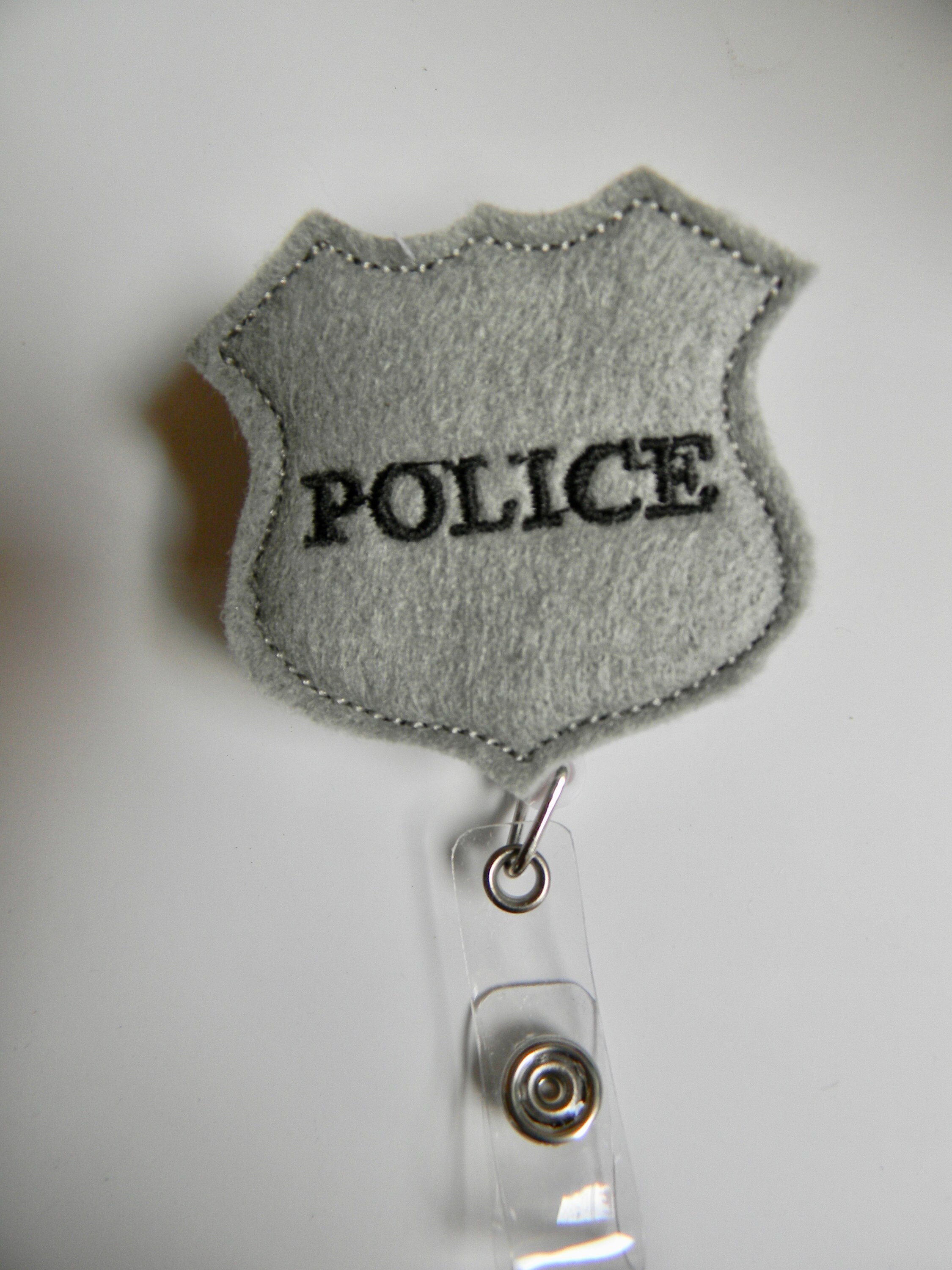 Police Badge Reel Felt Badge Reel ID Badge Reel Retractable Badge Reel Retractable ID Reel Nurse