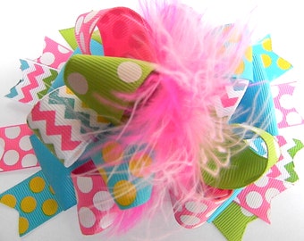 OTT  Polka Dot  Bow Hair bow Over the Top Boutique Style