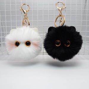 Cute Plush Cat Keychain – Cartoon Doll Pendant Bag Charm for Women Girls | Car Keychain | Kids Gift