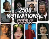 2500+ Motivational Reels Videos Instagram, Tiktok Video, YouTube Short, IG ,Viral Video Success Business Inspiration Reels bundle, MRR/PLR
