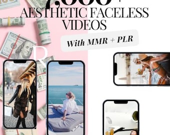7000+ Faceless Reels Bundle, Videos, Faceless Marketing, Faceless Reels, Faceless Video, Aesthetic Reels, Digital Marketing, MRR/PLR,