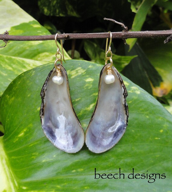 Mussel earrings on sale