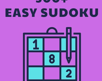 Sudoku PDF Digital Download: 500+ Easy Sudoku Puzzles with Solutions