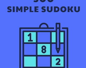 Sudoku PDF Digital Download: 300 Simple Sudoku Puzzles with Solutions