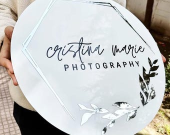 Custom 3d Round Acrylic Business Logo Sign | Acrylic Business Signage | Business Sign Wall | Indoor office Signs | Office wall Decor