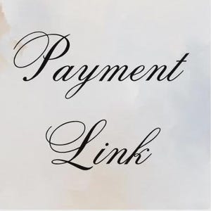 May include: A digital graphic featuring the text Payment Link written in a black, elegant, cursive script font. The background consists of a soft, abstract watercolor wash in muted tones of beige, light blue, and white, creating a subtle backdrop.