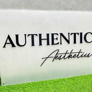 Rectangular Custom Business Acrylic Sign, Acrylic Logo Sign, Office ...