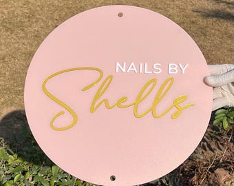 Custom Round Acrylic Signs for Business:  Acrylic Logo, Office Door Signs, Business Logo , Acrylic Signs, Business Name Signs
