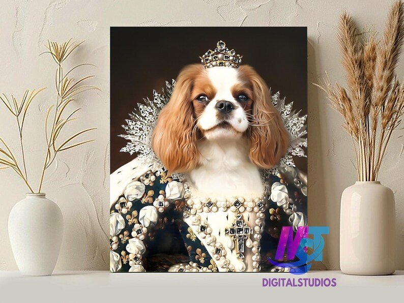 Custom Royal Pet Portrait: Regal King or Queen (digital Download) - Etsy