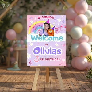 Ms. Rachel Birthday Poster - Personalized Party Decoration | Digital Download |  Custom Birthday Sign | DIY Editable Template