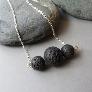 Lava Bead Essential Oil Diffuser Necklace Lava bead, Aromatherapy image 1