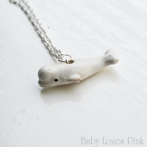 Beautiful Beluga Whale Necklace R3A image 4