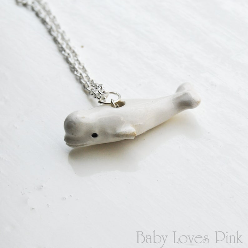 Beautiful Beluga Whale Necklace R3A Etsy