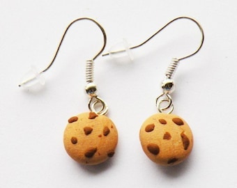 Chunky Chocolate Chip Cookie Earrings