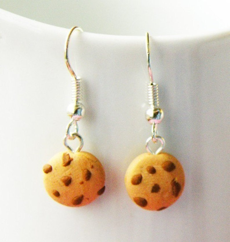 Chunky Chocolate Chip Cookie Earrings image 4