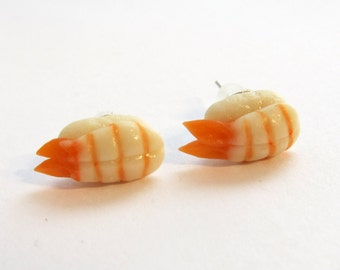 Shrimp Ebi Nigiri Sushi Ohrstecker - japanische Küche inspiriert für Feinschmecker