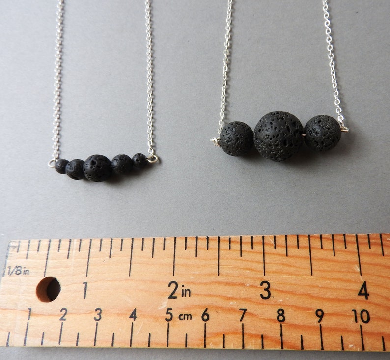 Lava Bead Essential Oil Diffuser Necklace Lava bead, Aromatherapy image 2