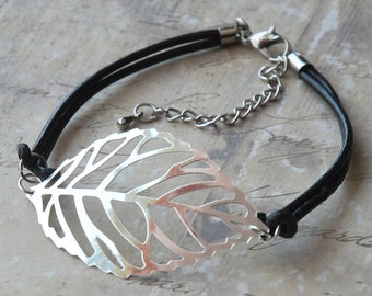 Silver Leaf Filigree Anklet