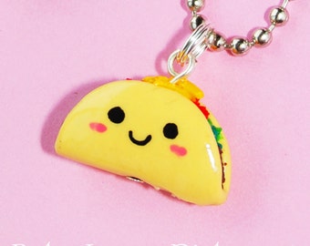 Kawaii Happy Taco Anhänger (D1B4)
