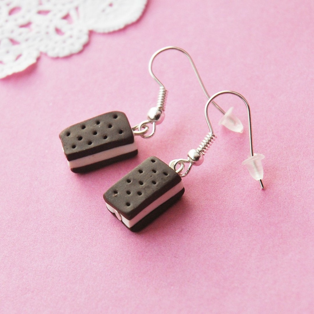 Icecream Sandwich Earrings - Etsy