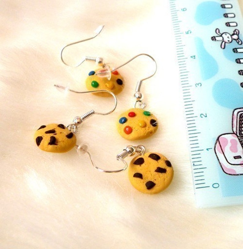 Chunky Chocolate Chip Cookie Earrings image 5