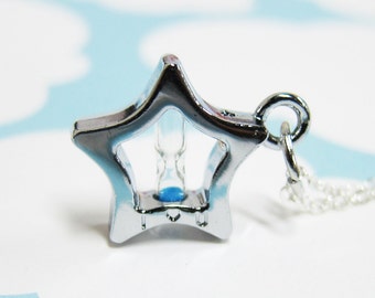 I Love You Till the End of Time Star Hourglass Necklace (T3)