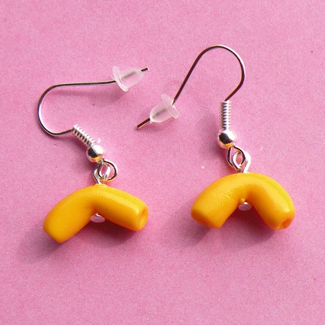 Macaroni and Cheese Earrings Etsy