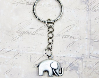 Portachiavi elefante d'argento