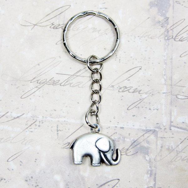 Elephant Keychain Etsy