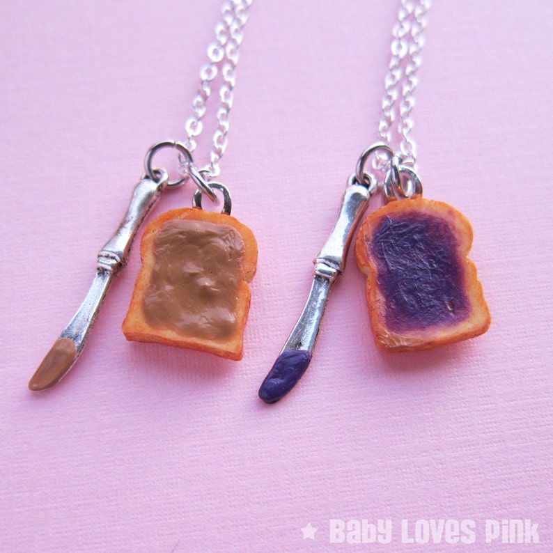 Mini Peanut Butter and Jelly Knife Best Friend Couples Etsy