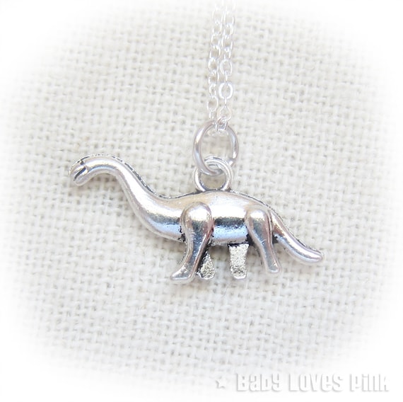 etsy dinosaur necklace
