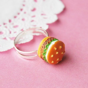 Classic Hamburger Ring burger ring, cheeseburger ring image 1