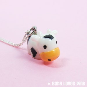 Cute Cow Necklace R3C image 1