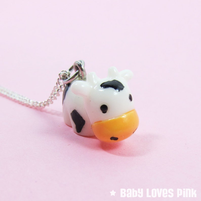 Cute Cow Necklace R3C image 1