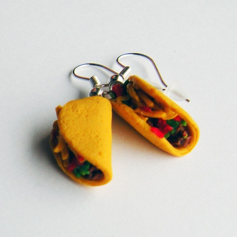 Handmade Taco Earrings Etsy