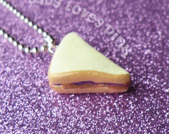 Peanut Butter and Jelly Sandwich Necklace
