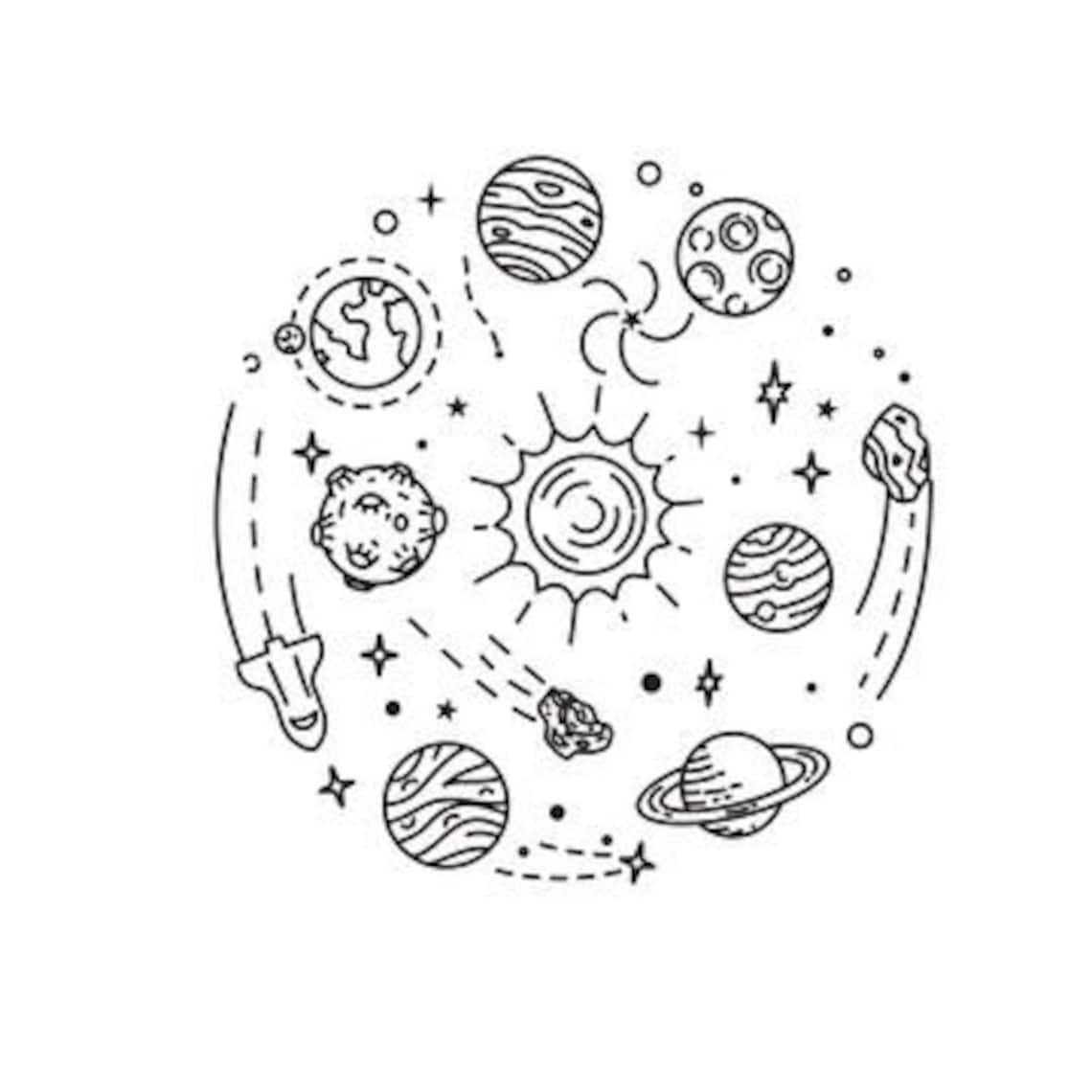Discover Our Universe-themed Coloring Book With Cosmic Designs of ...