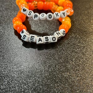 halloween kandi bracelet