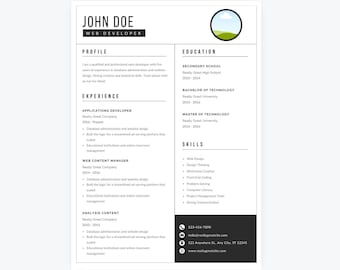 履歴書テンプレート Web 開発者 - 採用コンサルタントが作成