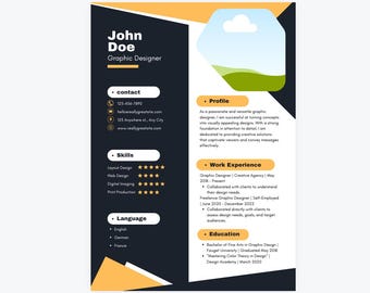 履歴書テンプレート グラフィックデザイナー - 採用コンサルタントが作成