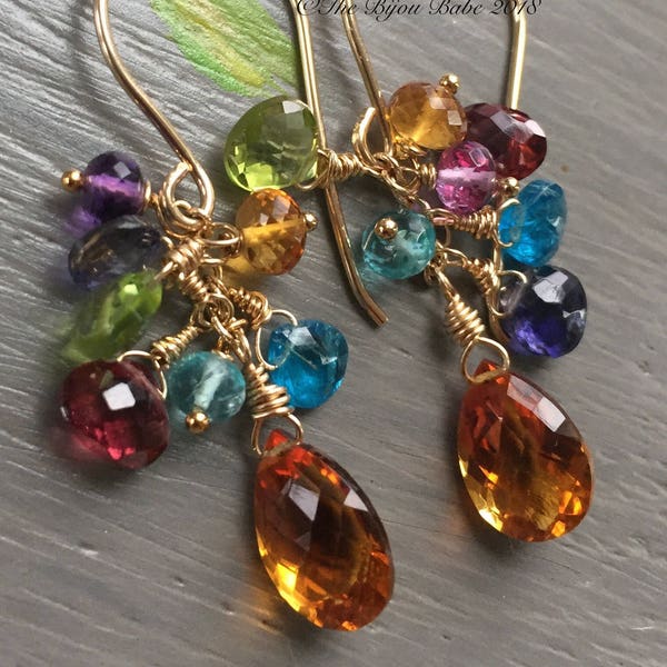 Gemstone Briolette Earrings