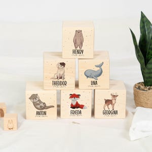 Spardose personalisiert aus Holz mit Namen & Tiermotiv, Kinder Spardose, Spardose Holz für Kinder, Taufgeschenk Mädchen und Geburtstag