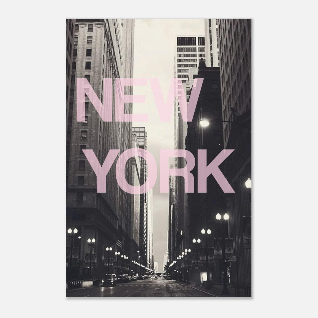 Black and White New York City Print, Travel Poster - Etsy