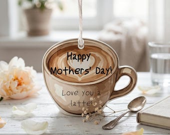 Etichetta regalo per la festa della mamma / Etichetta "Buona festa della mamma" / Etichetta regalo "Ti amo come un latte" / Stampabile per la festa della mamma / Regalo per la festa della mamma / Regalo per bambini per la mamma