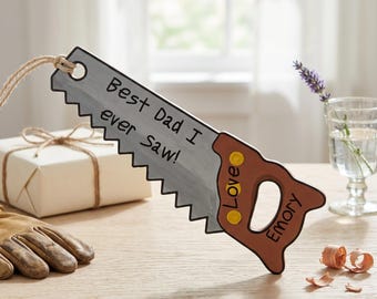Etichetta regalo per la festa del papà / Etichetta "Buona festa del papà" / Etichetta regalo "Il miglior papà che abbia mai visto" / Stampabile per la festa del papà / Regalo per la festa del papà / Regalo per bambini per il papà