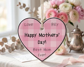 Etichetta regalo per la festa della mamma / Etichetta di auguri per la festa della mamma / Etichetta regalo a forma di cuore / Stampabile per la festa della mamma / Regalo per la festa della mamma / Regalo per la mamma (bambini)