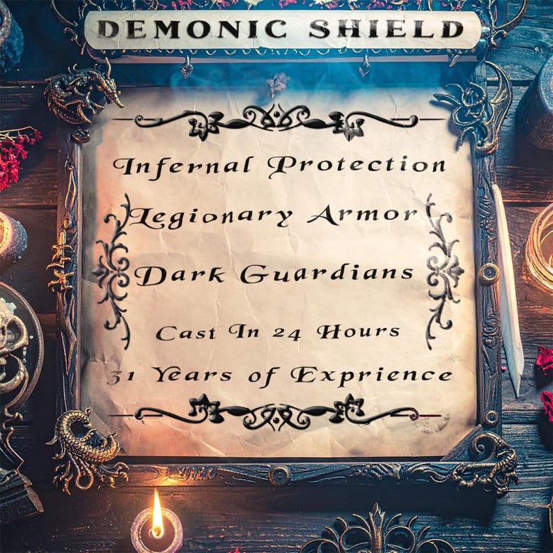Infernal Protection & Demonic Shield Activation | Dark Protection ...