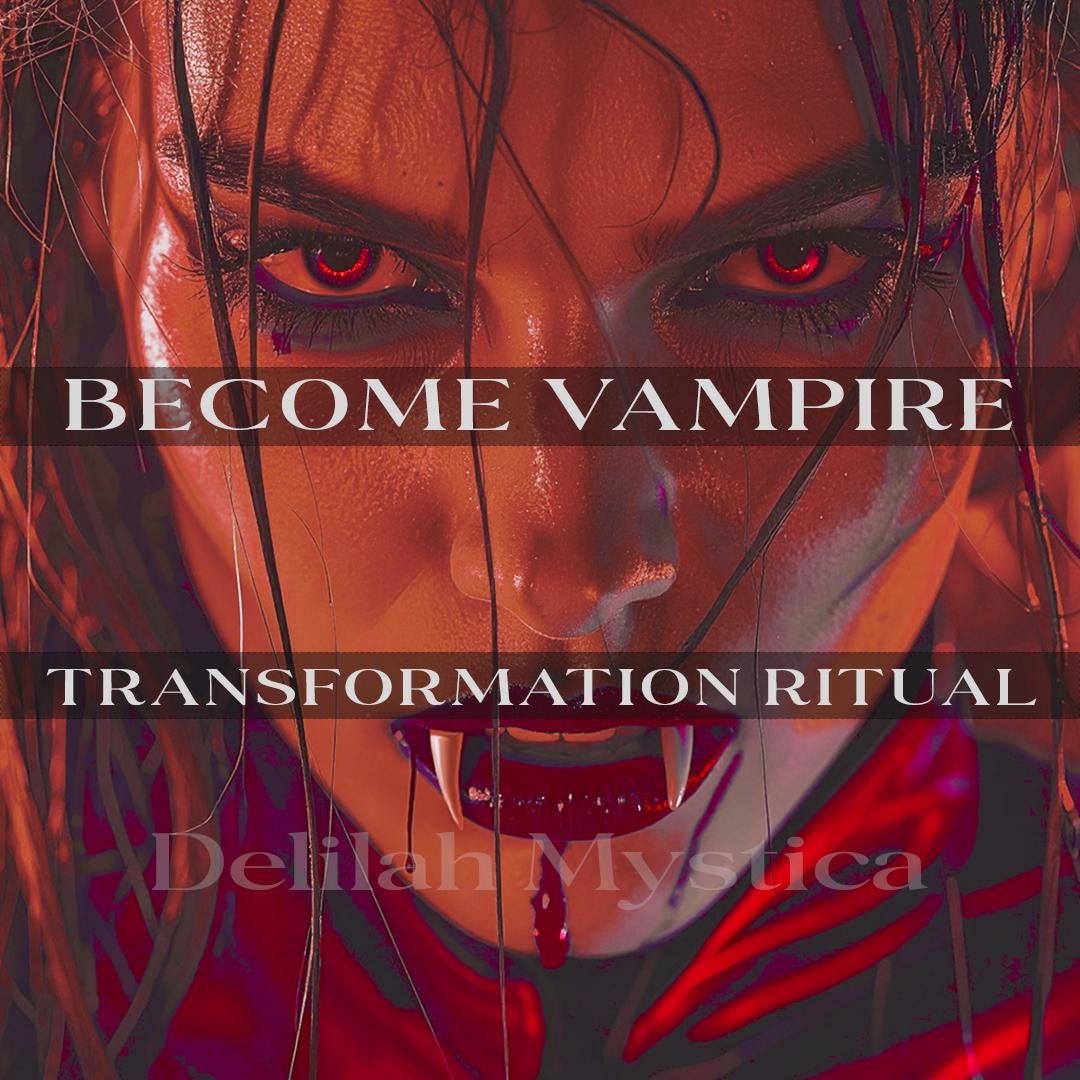 Vampire Transformation Ritual | Become Vampire | Vampirism Initiation Ritual | Embrace the Eternal Night | Become Immortal