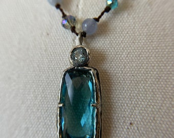 Blue Crystal necklace