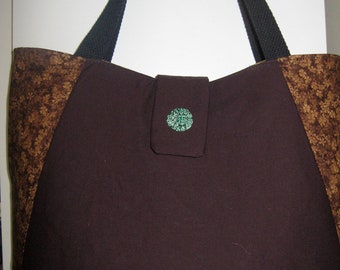 Greenman and Fall go beautifully together in this purse/tote bag with wonderful deep pockets.